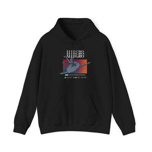 "Allegro" Ballet Definition Hoodie – Unisex Streetwear-Inspired Dance Sweatshirt with Ballerina Graphic