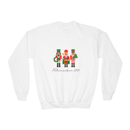 “Nutcracker 2025” Sweatshirt – YOUTH Crewneck | Ballet Holiday Dance Sweatshirt for Dancers