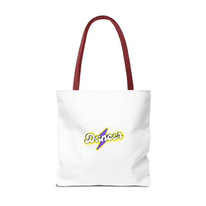 “Dancer” Superhero Graphic Canvas Tote Bag – Bold Dance Tote for Classes, Rehearsals & Everyday Use