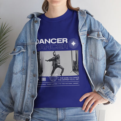 "Dancer "Jazz Pose Unisex Heavy Cotton Tee – Streetwear-Inspired Jazz Dance Graphic T-Shirt for Performers