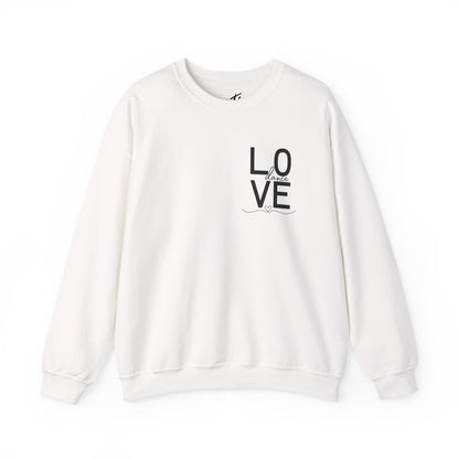 "LOVE Dance" Unisex Crewneck Sweatshirt – Script Letter Graphic Dance Lover Pullover