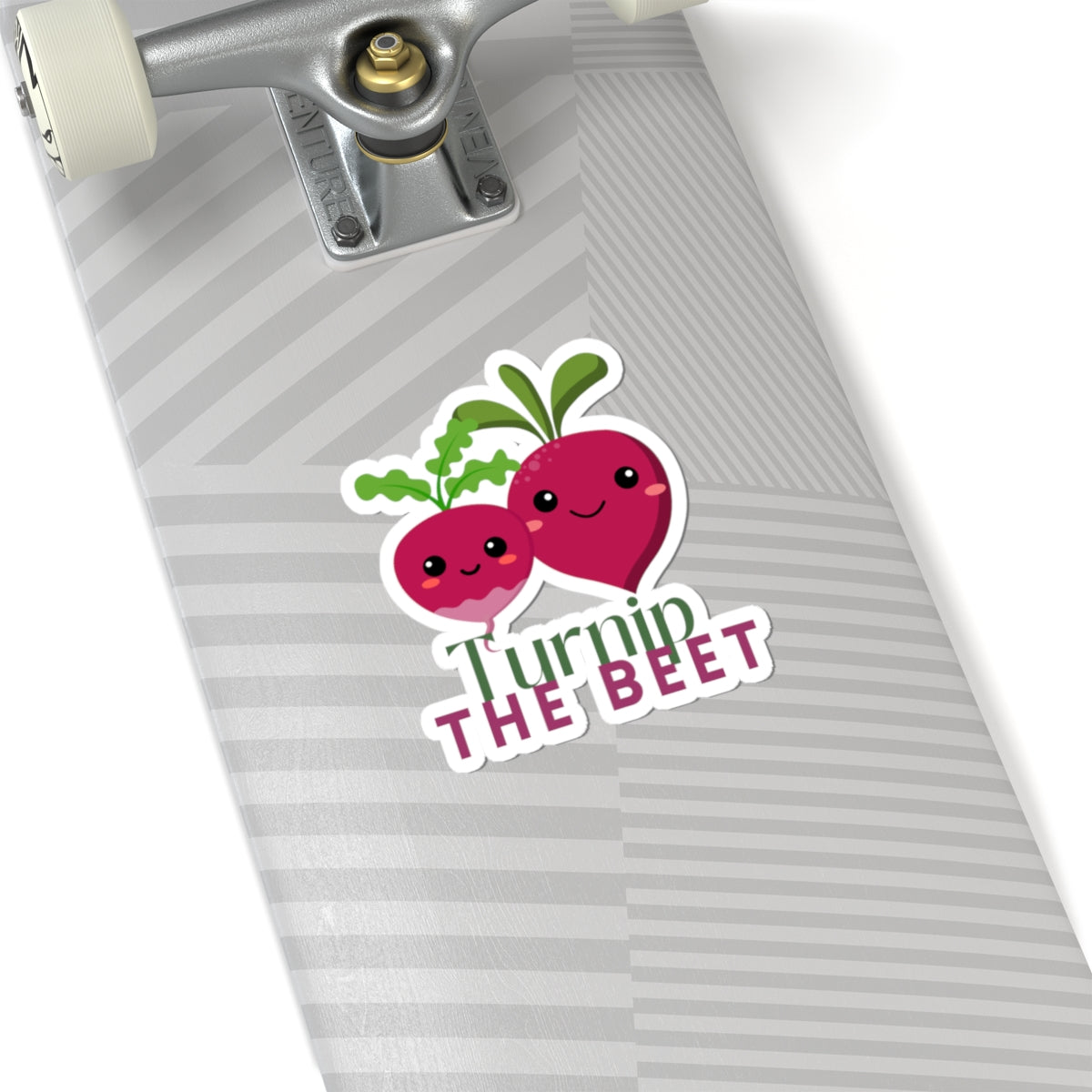 "Turnip the Beet" Kiss-Cut Sticker – Cute Vegetable Dance Pun Graphic – Fun Dance-Themed Vinyl Sticker for Laptops, Journals & Water Bottles