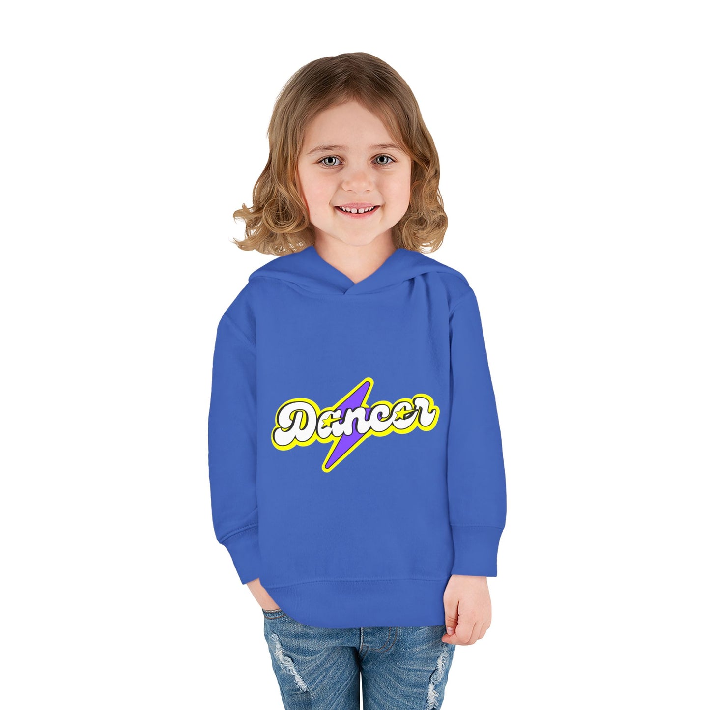 "Dancer" Superhero Toddler Pullover Fleece Hoodie – Cozy Dance-Themed Sweatshirt for Kids