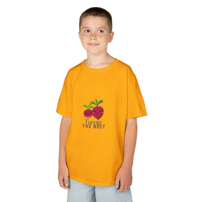 "Turnip the Beet" Youth Short Sleeve Tee – Cute Veggie Graphic Dance Pun Shirt for Kids