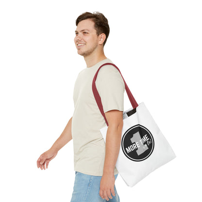 "One More Time is a Lie" Dance Tote Bag – Bold Emblem Graphic Canvas Bag for Dancers, Rehearsals & Everyday Use