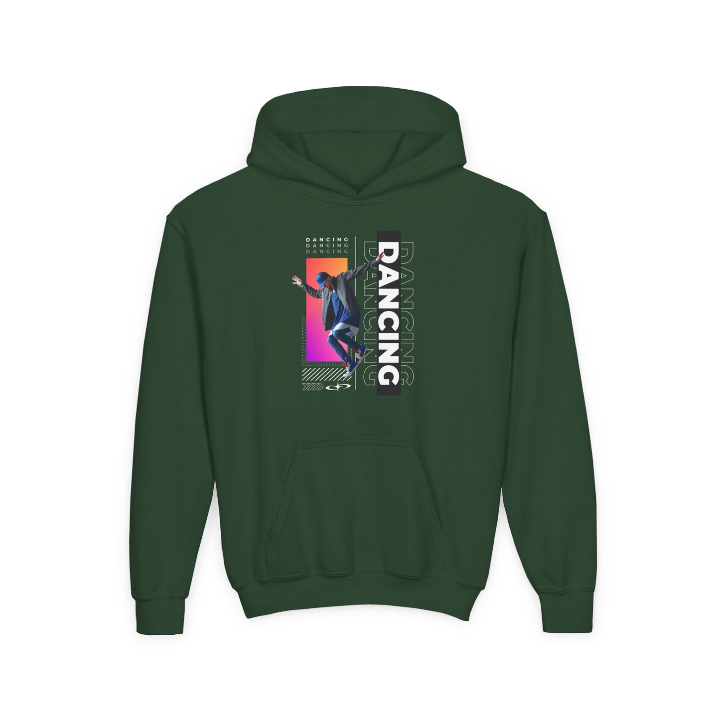 “Dancing” Male Dancer Streetwear Graphic | Unisex Youth Hoodie – Dance Hoodie for Kids & Young Performers