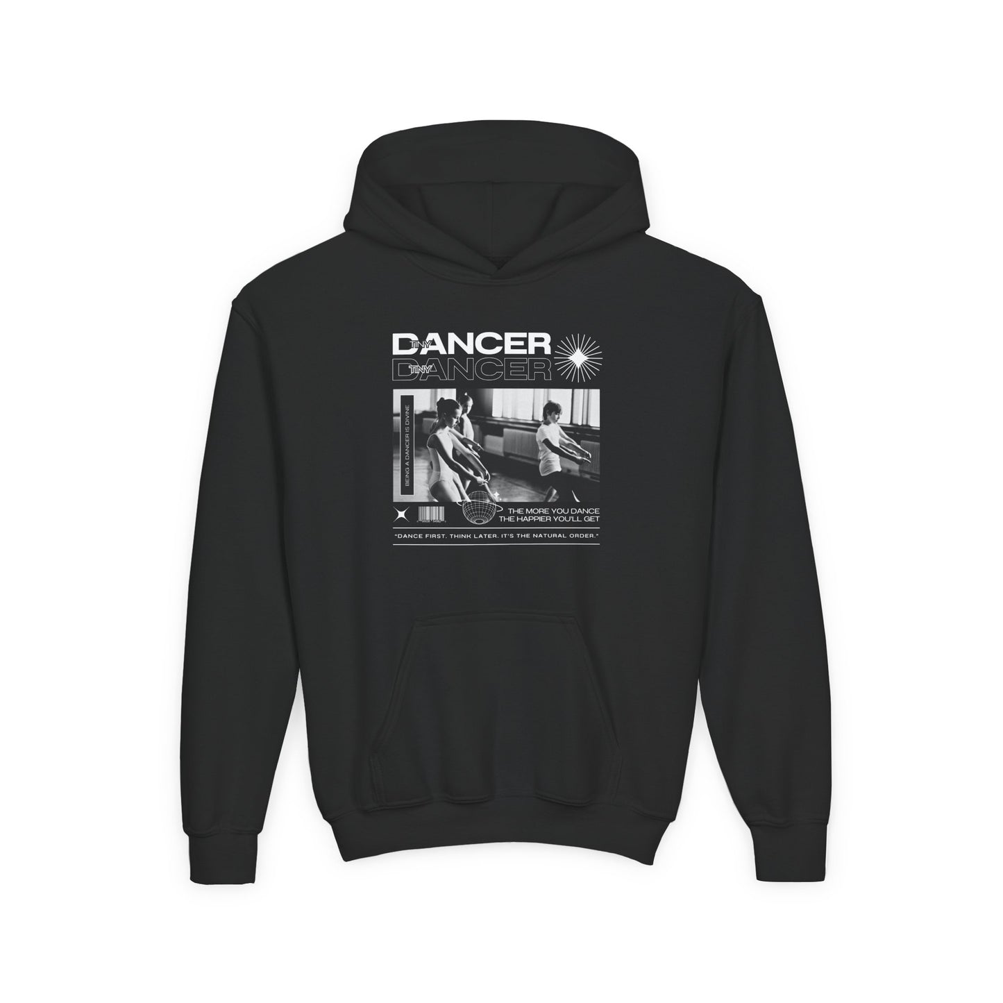 “Dancer” Young Ballet Class Graphic | Unisex Youth Hoodie – Streetwear-Inspired Ballet Dance Hoodie for Kids & Aspiring Dancers