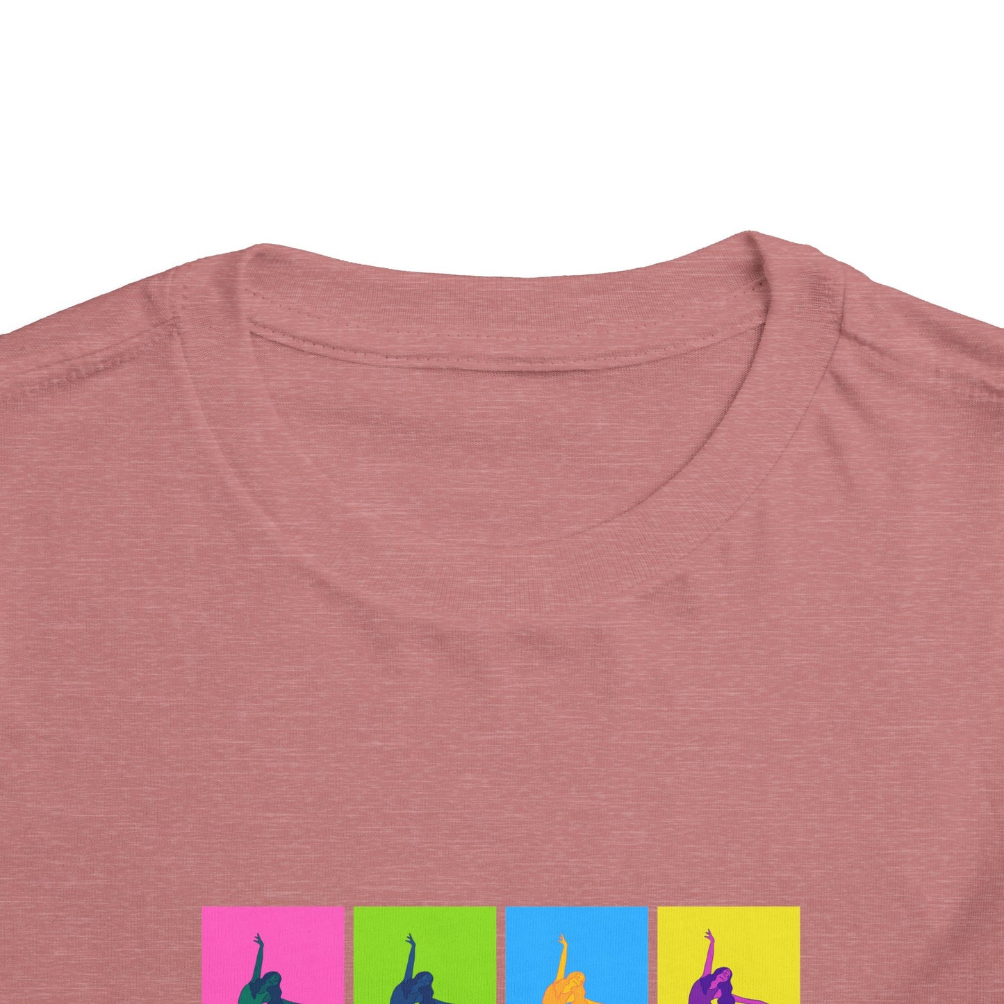 “Ballet" Toddler Short Sleeve T-Shirt – Pop Art Inspired Dance Graphic Tee for Kids