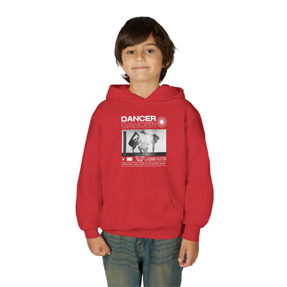 “Dancer” Breakdancer Streetwear Graphic | Unisex Youth Hoodie – Hip-Hop Dance Hoodie for Kids & Young Performers