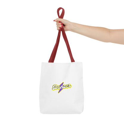 “Dancer” Superhero Graphic Canvas Tote Bag – Bold Dance Tote for Classes, Rehearsals & Everyday Use
