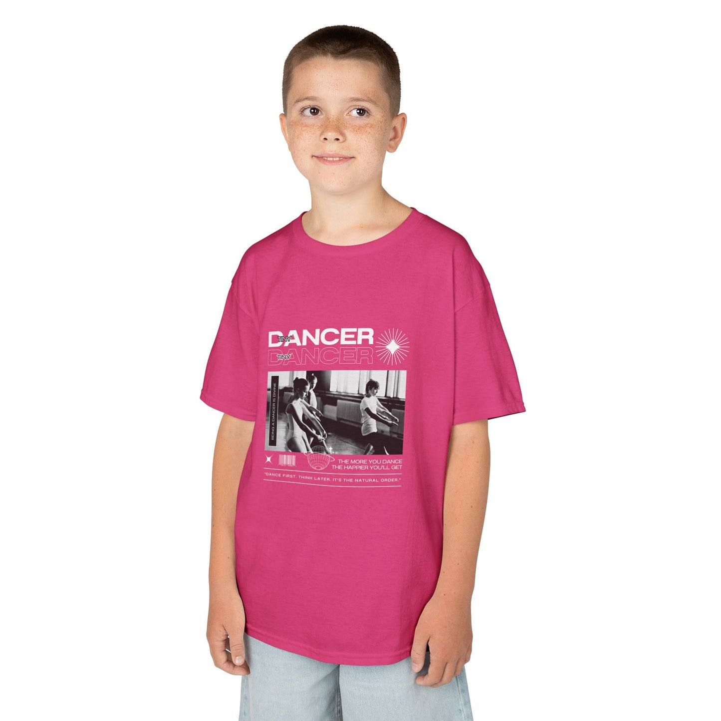 “Dancer” Youth Short Sleeve Tee – Ballet Class Streetwear-Inspired Dance Shirt for Kids