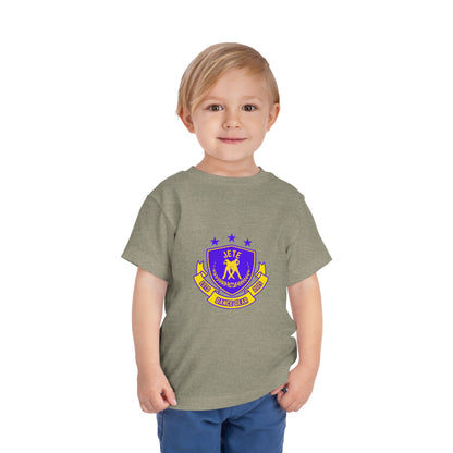 "Jeté Dance Gear" Toddler Dance T-Shirt – Collegiate-Inspired Dancer Graphic Short Sleeve Tee for Kids