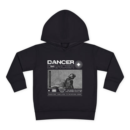“Tiny Dancer” Toddler Pullover Hoodie – Streetwear-Inspired Ballet Dancer Graphic Sweatshirt for Kids