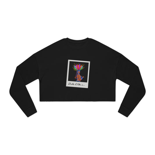 "Shake It Like a…" – Women’s Cropped Samba Dance Sweatshirt | Carnival-Inspired Dancer Graphic Pullover for Performers