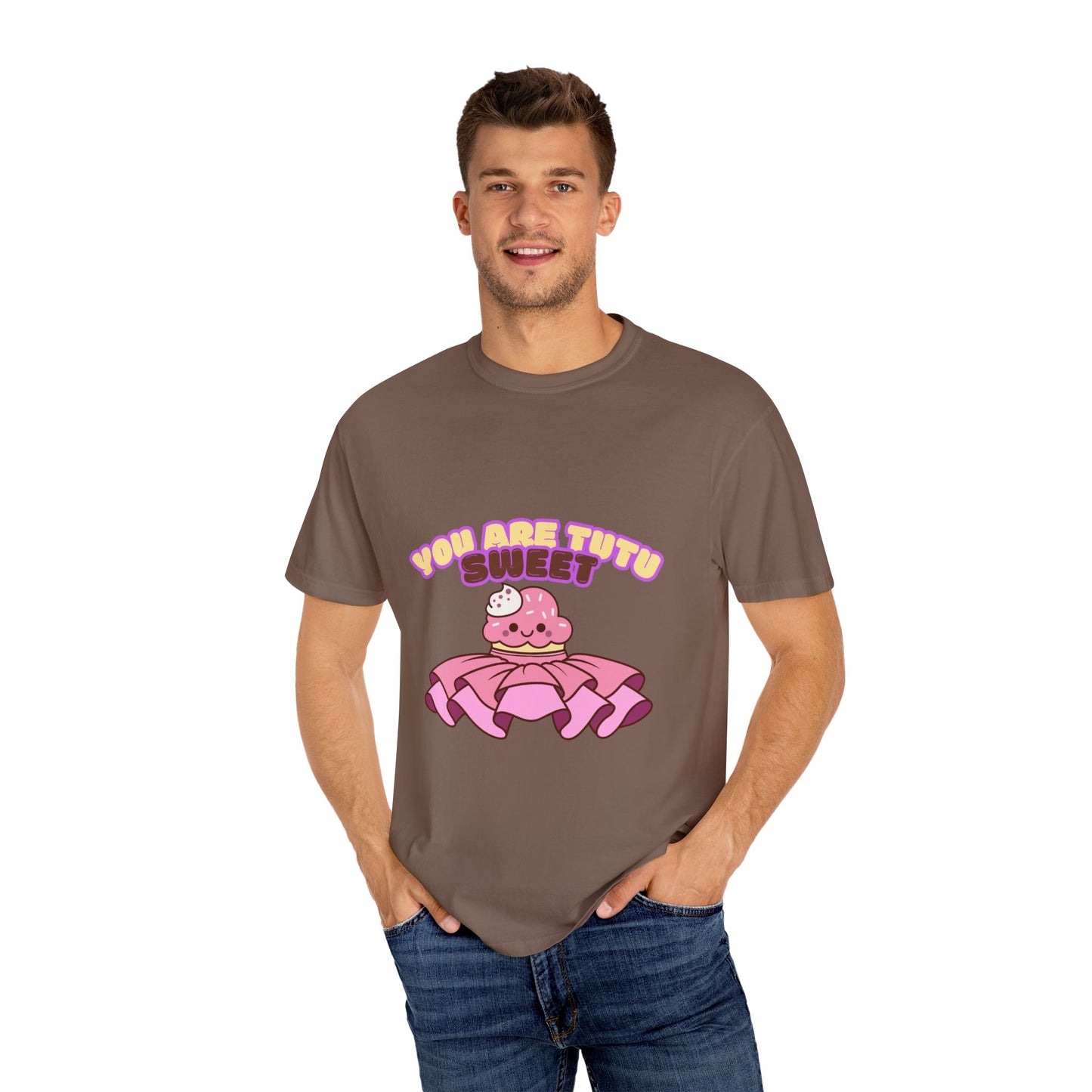 “You Are Tutu Sweet” T-Shirt – Kawaii Cupcake Dance Pun Unisex Garment-Dyed Tee 🧁💖