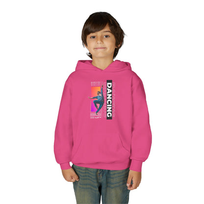“Dancing” Male Dancer Streetwear Graphic | Unisex Youth Hoodie – Dance Hoodie for Kids & Young Performers