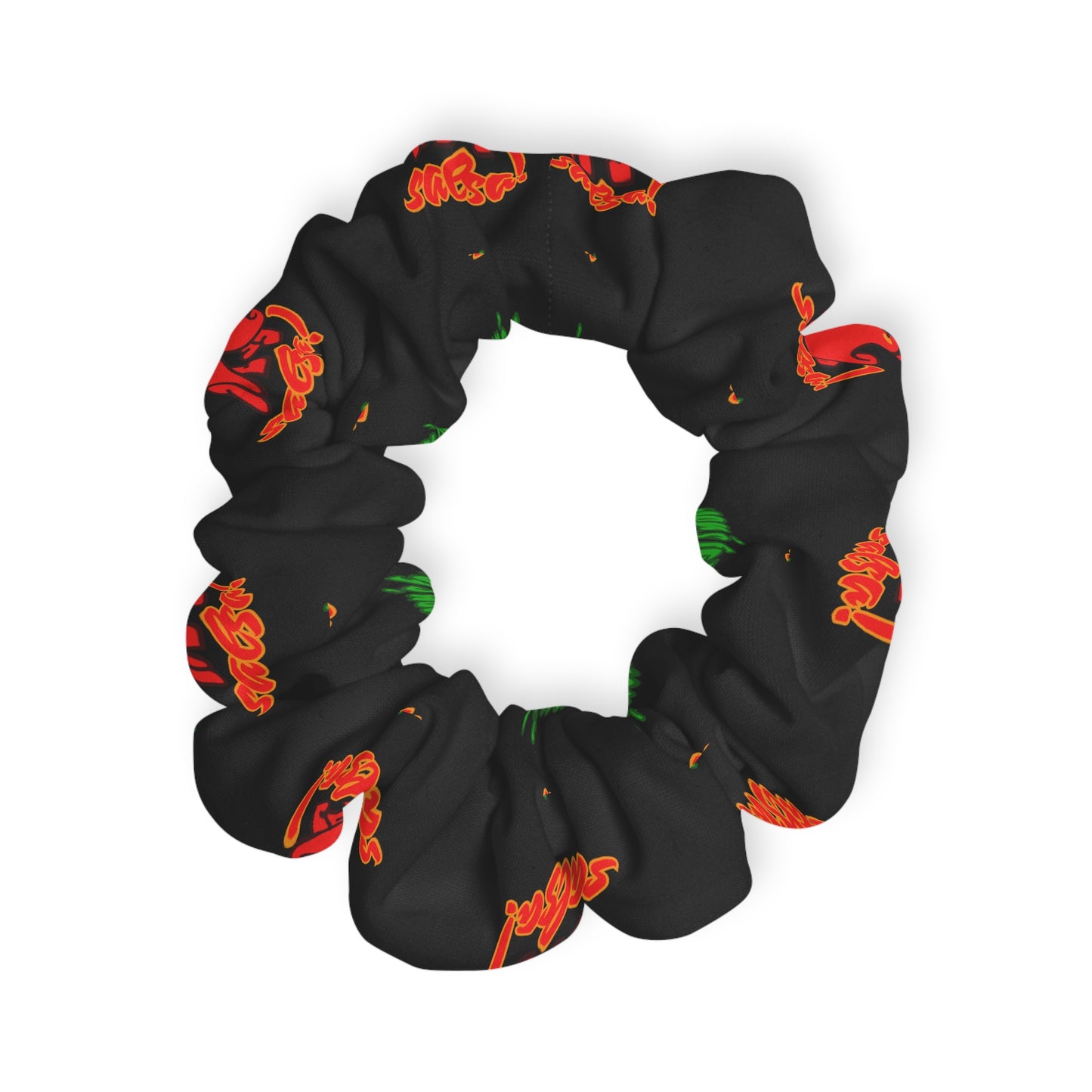 “What's a Pepper's Favorite Dance? Salsa!” Scrunchie – Funny Dance Pun Hair Accessory with Cute Pepper Graphic