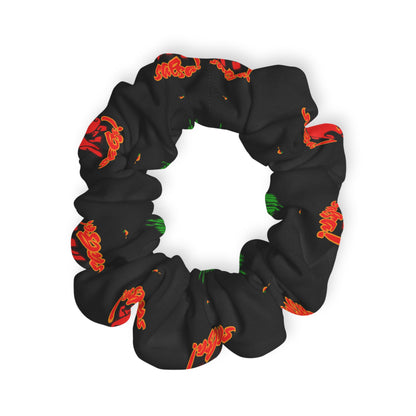 “What's a Pepper's Favorite Dance? Salsa!” Scrunchie – Funny Dance Pun Hair Accessory with Cute Pepper Graphic