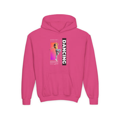 “Dancing” Female Dancer Streetwear Graphic | Unisex Youth Hoodie – Dance Hoodie for Kids & Young Performers