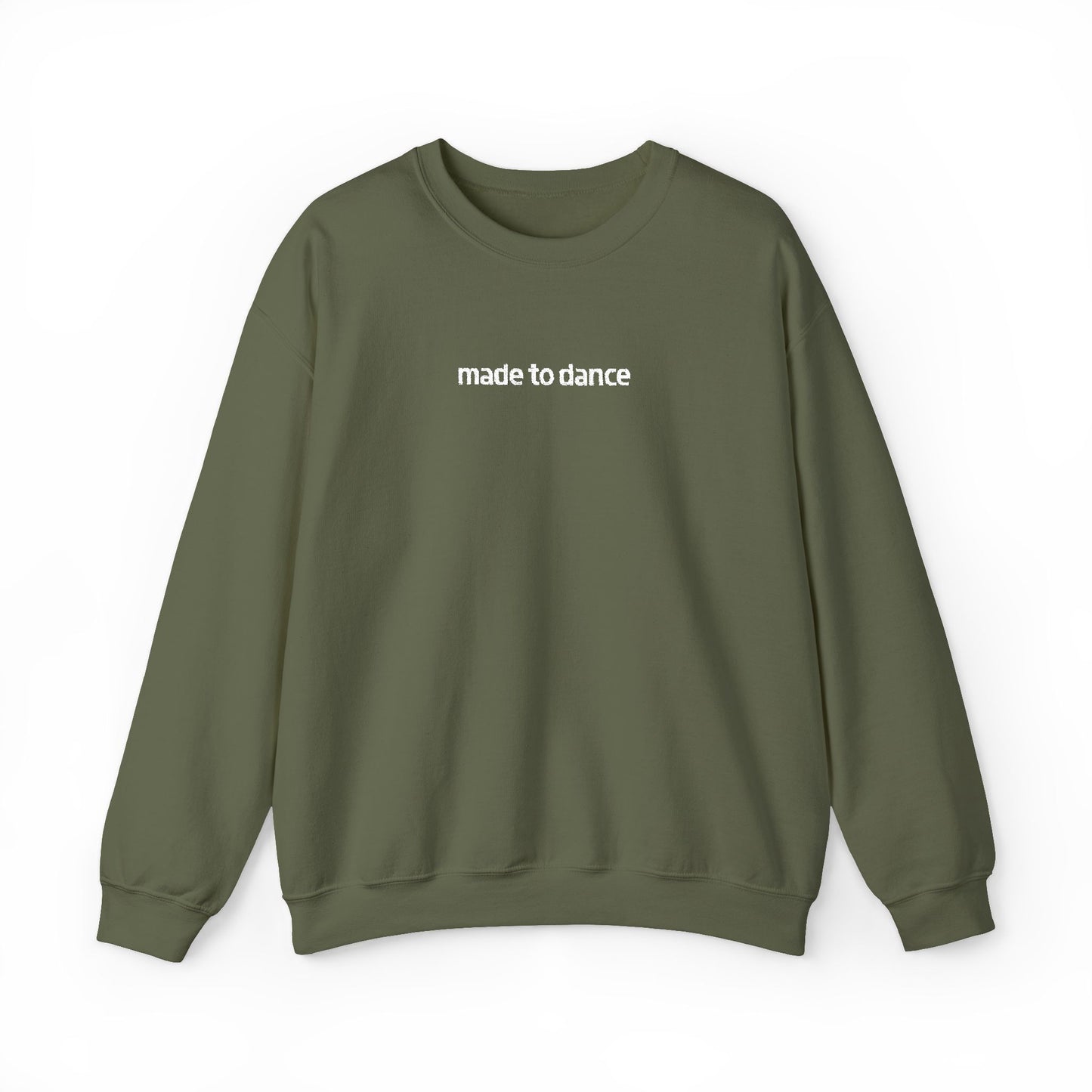“Made to Dance" Unisex Heavy Blend™ Crewneck Sweatshirt – Embroidered Dance-Inspired Pullover for Adults & Kids