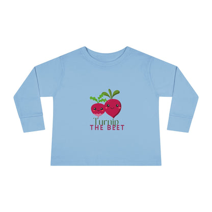 "Turnip the Beet" Toddler Dance T-Shirt – Cute Veggie Graphic Long Sleeve Tee for Kids