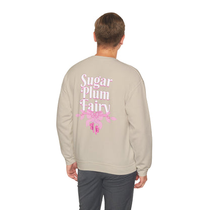 “Sugar Plum Fairy” Back Print ADULT Sweatshirt + “Nutcracker 2025” Front – Unisex Heavy Blend Crewneck | Ballet Holiday Dance Apparel