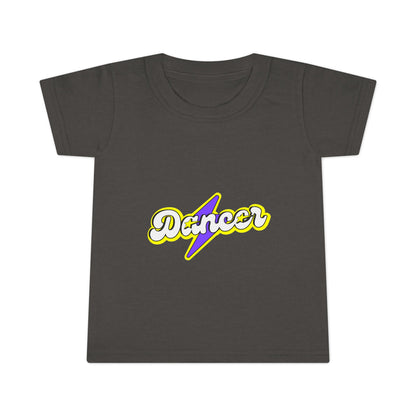 "Dancer" Toddler Dance T-Shirt – Bold Superhero-Inspired Short Sleeve Tee for Kids
