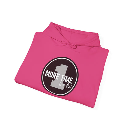 "One More Time is a Lie" Dance-Themed Unisex Hooded Sweatshirt – Bold Emblem Graphic Hoodie for Dancers