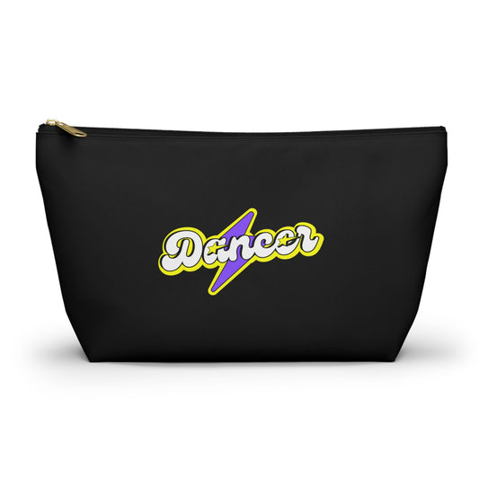 "Dancer" Makeup Bag – Superhero-Inspired Dance Graphic – Bold Dance-Themed Zipper Pouch for Cosmetics, Accessories & Everyday Essentials