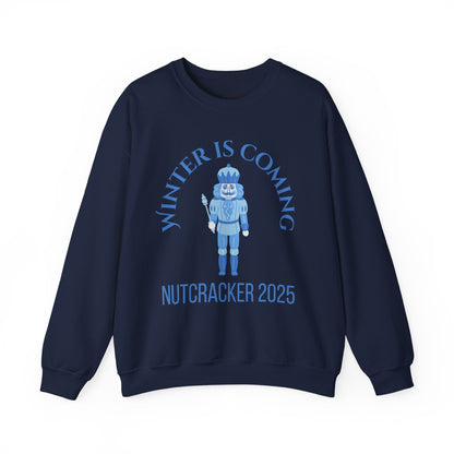 “Winter Is Coming Nutcracker 2025” ADULT Sweatshirt – Unisex Heavy Blend Crewneck | Holiday Dance Sweatshirt for Ballet Dancers