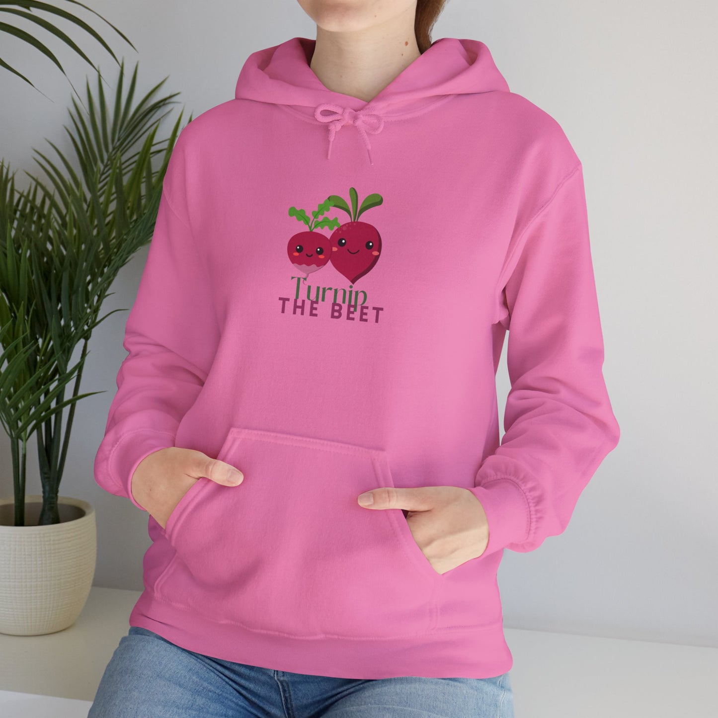 "Turnip the Beet" Unisex Hooded Sweatshirt – Funny Dance Pun Hoodie with Cute Veggie Graphic | Cozy Gift for Dancers & Foodie Fans