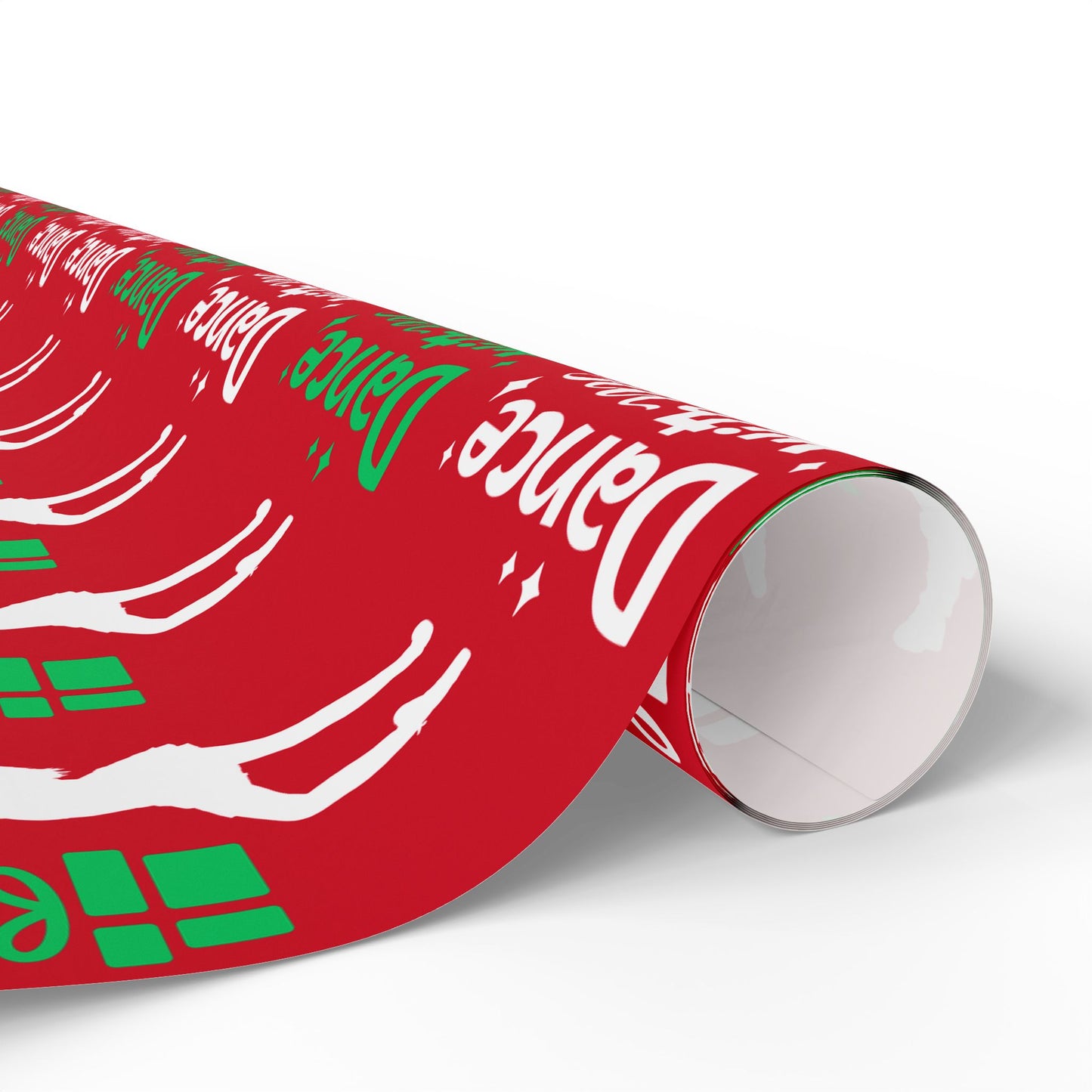 “Dance with Me” Christmas Wrapping Paper – Festive Holiday Gift Wrap with Colorful Dancers & Ballet-Themed Design, Perfect for Dance Lovers and Studios