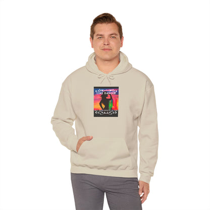 "Line Dancer, Get Your Boots in Line" Western-Inspired Graphic – Unisex Heavy Blend™ Hooded Sweatshirt