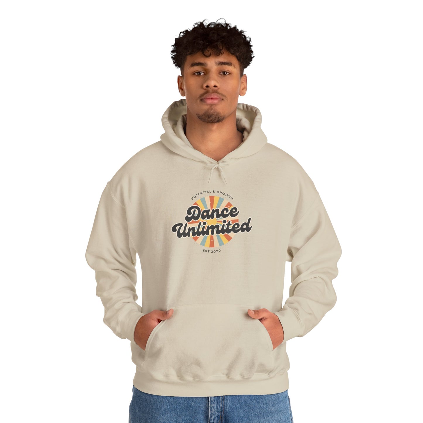 "Dance Unlimited – Potential & Growth" Retro Unisex Hoodie  Dance-Inspired Sweatshirt