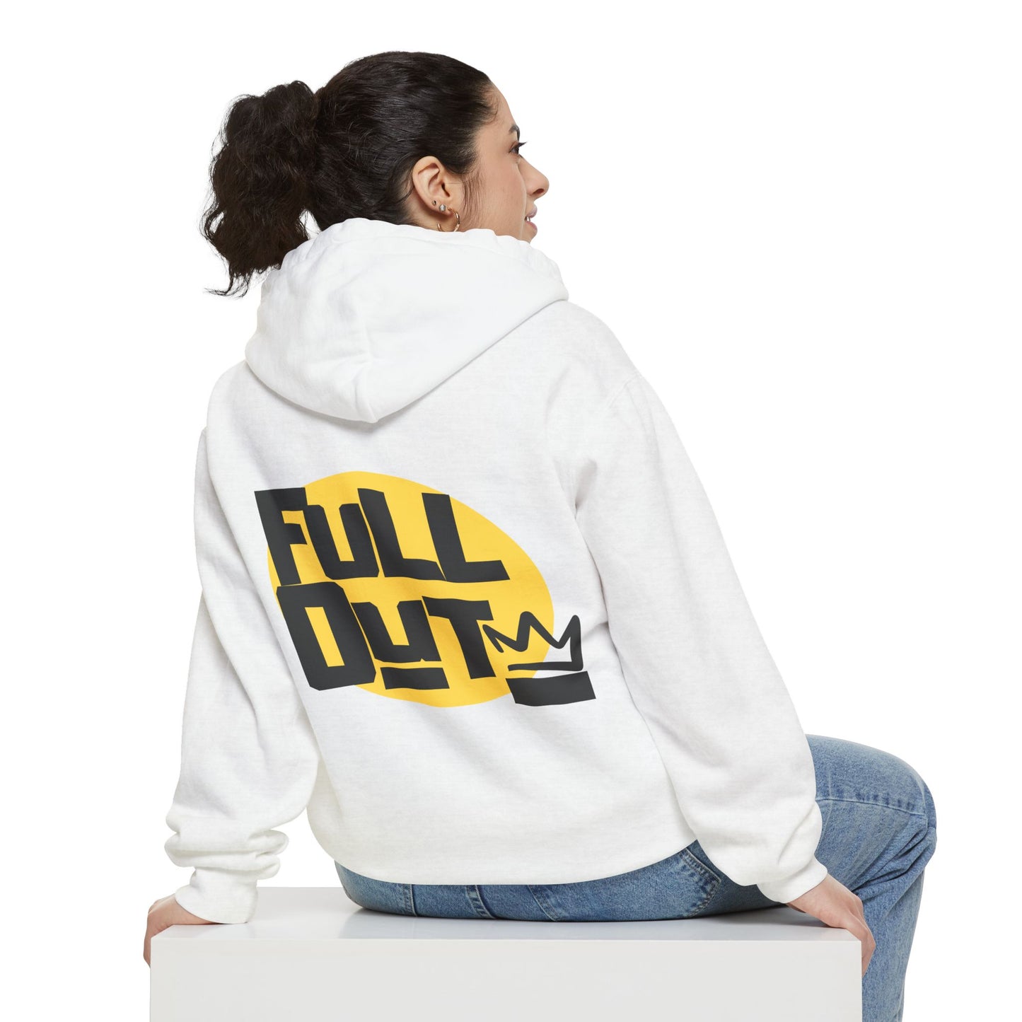 Full Out Premium Collection Dance Hoodie – Unisex Streetwear Crew Pullover with "Full Out" Back Graphic and "Crew" Front Design