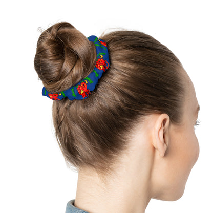 “What's a Pepper's Favorite Dance? Salsa!” Scrunchie – Funny Dance Pun Hair Accessory with Cute Pepper Graphic