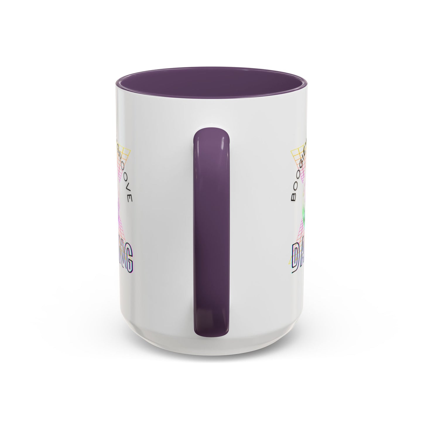 "Boogie, Hustle, Groove - Dancing" Disco Accent Coffee Mug – Fun Retro Dance Gift for Coffee Lovers
