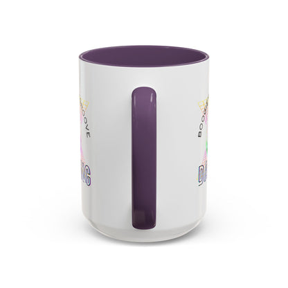 "Boogie, Hustle, Groove - Dancing" Disco Accent Coffee Mug – Fun Retro Dance Gift for Coffee Lovers
