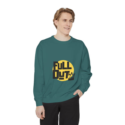 "Full Out" Unisex Lightweight Crewneck Sweatshirt – Bold Streetwear-Inspired Dance Graphic Pullover for Dancers & Performers