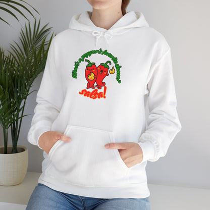 "What’s a Pepper’s Favorite Dance? Salsa!" Unisex Hooded Sweatshirt – Funny Dance Pun Hoodie with Cute Pepper Graphic for Dancers & Foodies