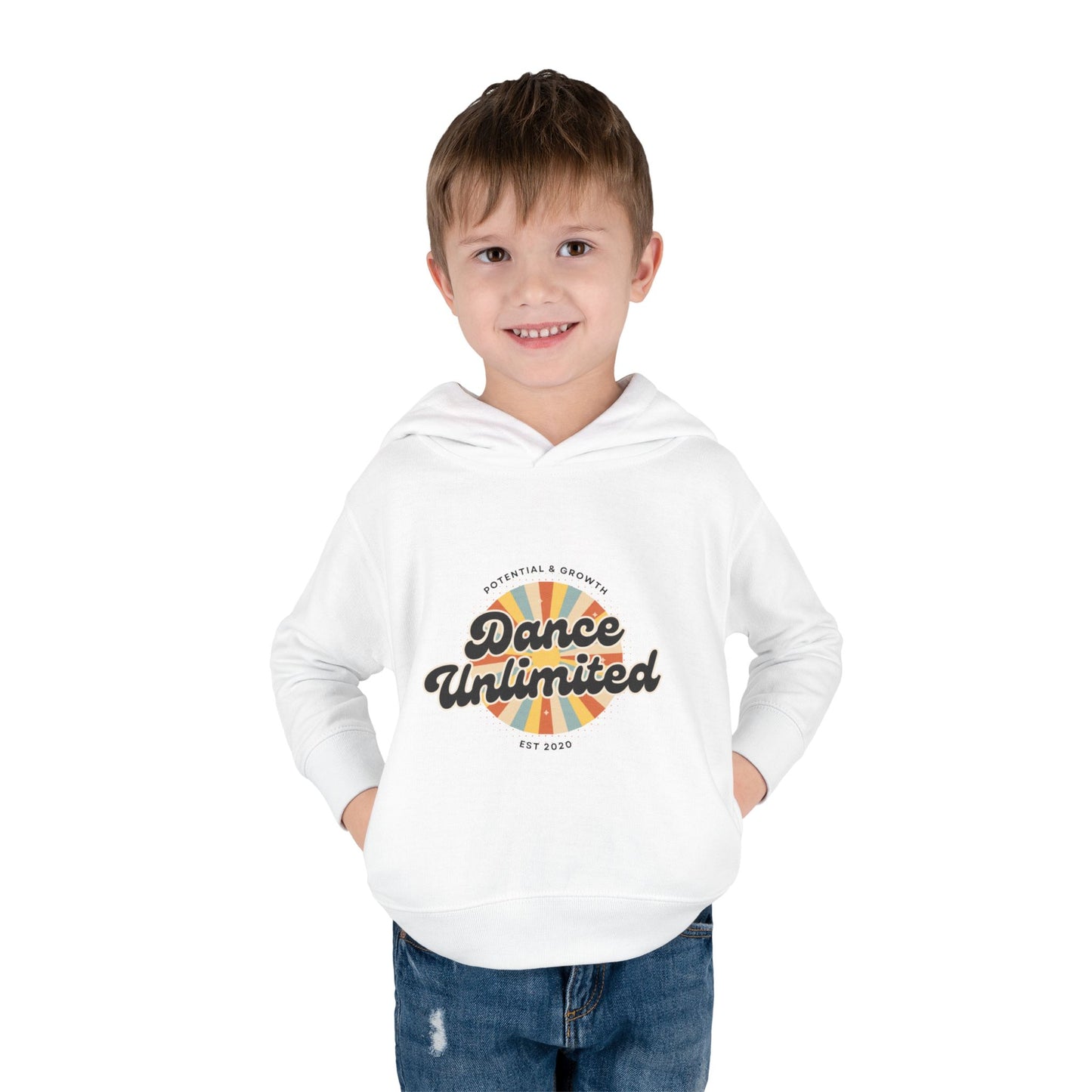 “Dance Unlimited - Potential & Growth” Toddler Fleece Hoodie – Retro Dance Graphic Sweatshirt