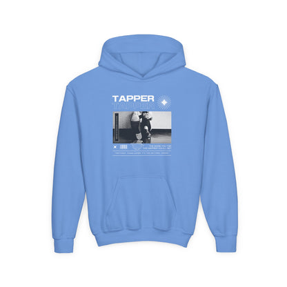 “Tapper” Tap Shoes Streetwear Graphic | Unisex Youth Hoodie – Tap Dance Hoodie for Kids & Young Performers