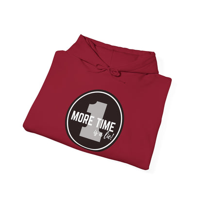 "One More Time is a Lie" Dance-Themed Unisex Hooded Sweatshirt – Bold Emblem Graphic Hoodie for Dancers
