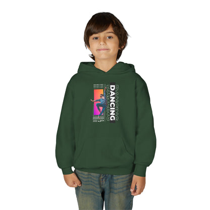 “Dancing” Male Dancer Streetwear Graphic | Unisex Youth Hoodie – Dance Hoodie for Kids & Young Performers