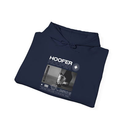 “Hoofer” Tap Dance Text with Streetwear-Style Tap Shoes Graphic – Unisex Heavy Blend™ Hooded Sweatshirt – Cozy Dance Hoodie for Tap Dancers & Dance Enthusiasts
