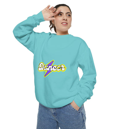 "Dancer" Unisex Lightweight Crewneck Sweatshirt – Superhero-Inspired Graphic Pullover for Dance Lovers & Performers