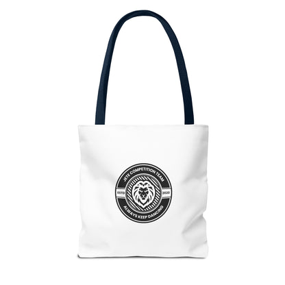 "Jeté Competition Team, Always Keep Dancing" Canvas Tote Bag – Collegiate Dance Team Logo | Reusable Dance Bag for Dancers, Rehearsals & Competitions