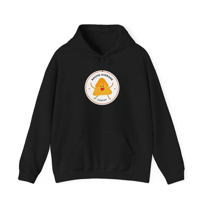 "Nacho Average Dancer" Unisex Hooded Sweatshirt – Funny Dance Pun Hoodie with Cute Nacho Graphic | Cozy Gift for Dancers & Food Lovers