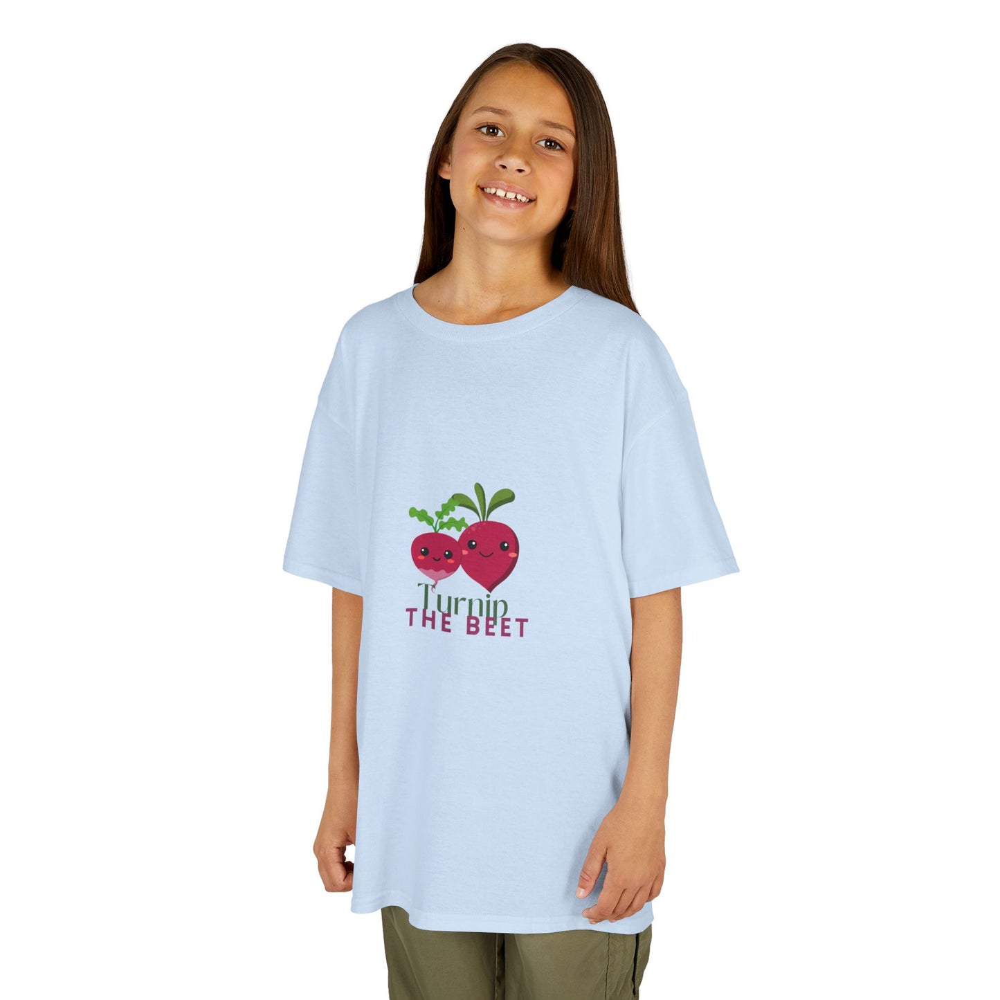 "Turnip the Beet" Youth Short Sleeve Tee – Cute Veggie Graphic Dance Pun Shirt for Kids