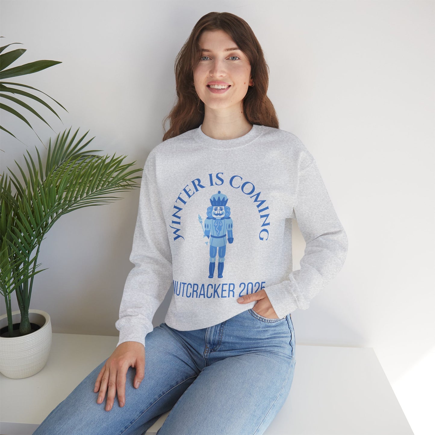 “Winter Is Coming Nutcracker 2025” ADULT Sweatshirt – Unisex Heavy Blend Crewneck | Holiday Dance Sweatshirt for Ballet Dancers